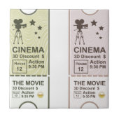 Movie Ticket Tegeltje (Voorkant)