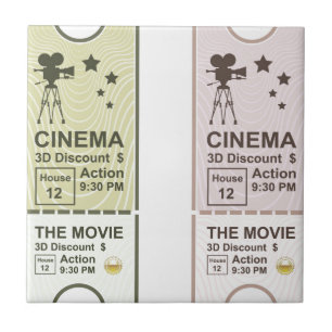 Movie Ticket Tegeltje