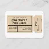 Movie Ticket Theme RSVP-kaart Informatiekaartje (Voorkant)