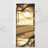 Movie Ticket Verjaardagsfeestuitnodiging Kaart (Achterkant)