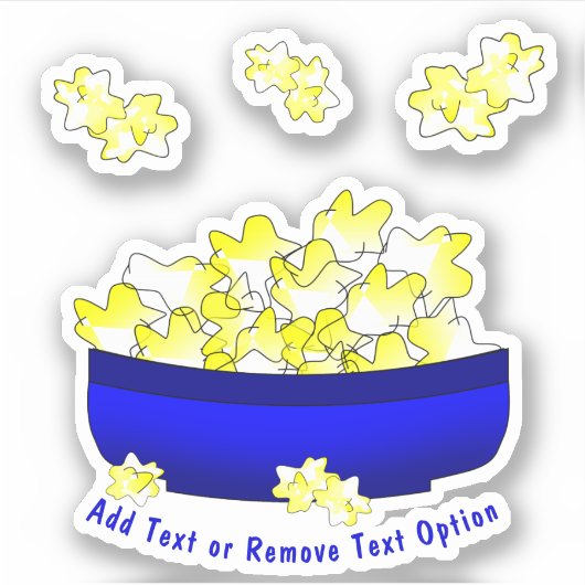 Movie Time Popcorn Sticker (Voorkant)