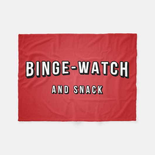 Movie Tv Night Binge Watch en Snack Blanket Fleece Deken (Voorkant (Horizontaal))