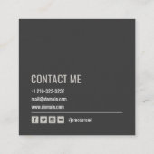 Movie Video Filmmaker Vierkante Visitekaartje (Achterkant)