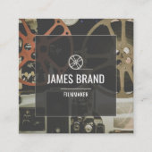 Movie Video Filmmaker Vierkante Visitekaartje (Voorkant)