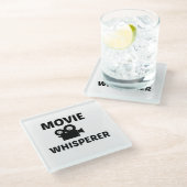 MOVIE WHISPERER GLAZEN ONDERZETTER (Schuin)