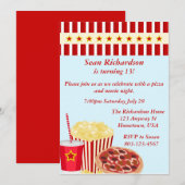 Movienight Party nodigt uit Kaart (Voorkant / Achterkant)