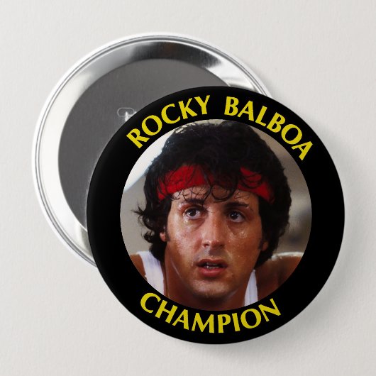 Movieprop Rocky III-Button Ronde Button 4,0 Cm (Voorkant /achterkant)