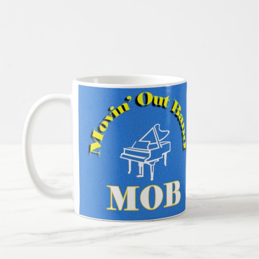 Movin' Out Band Koffiemok (Links)