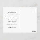 MOVING AANKONDIGING Nieuw adres Platteland Uitzich Briefkaart (Achterkant)