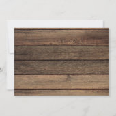 Moving aankondiging rustieke boerderij hout (Achterkant)