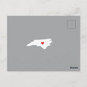 Moving Announcement State NORTH Carolina Post Card Briefkaart (Achterkant)