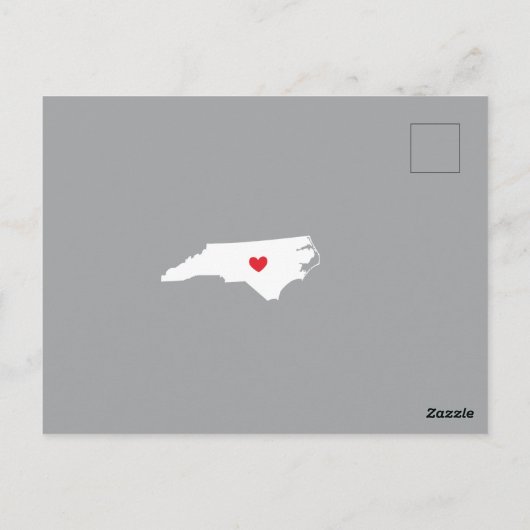 Moving Announcement State NORTH Carolina Post Card Briefkaart (Achterkant)