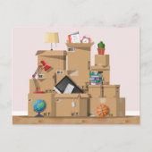 Moving Boxes New House Home Adres Aankondiging P (Voorkant)