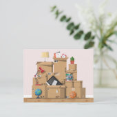 Moving Boxes New House Home Adres Aankondiging P (Staand voorkant)