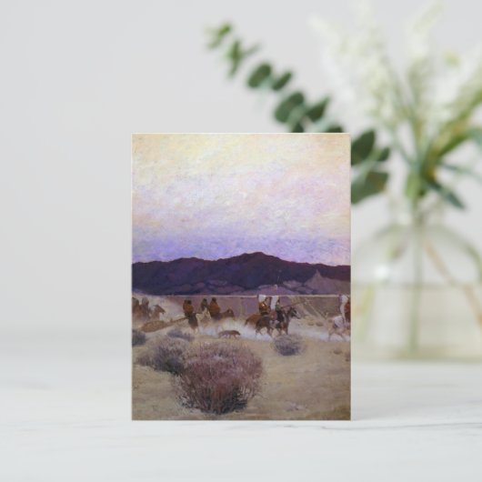 Moving Camp van Newell Convers Wyeth Briefkaart (Staand voorkant)