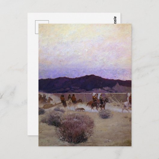 Moving Camp van Newell Convers Wyeth Briefkaart (Voorkant / Achterkant)