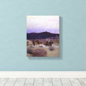 Moving Camp van Newell Convers Wyeth Canvas Afdruk (Insitu (Houten vloer))