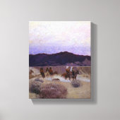 Moving Camp van Newell Convers Wyeth Canvas Afdruk (Voorkant)