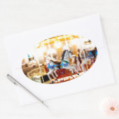 Moving Carousel Ovale Sticker (Envelop)