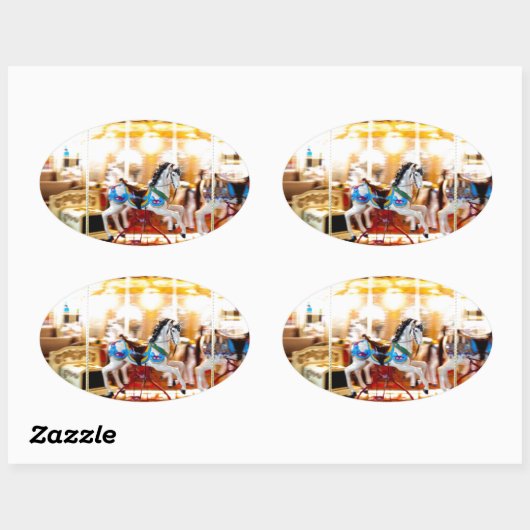 Moving Carousel Ovale Sticker (Vel)