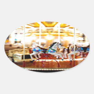 Moving Carousel Ovale Sticker