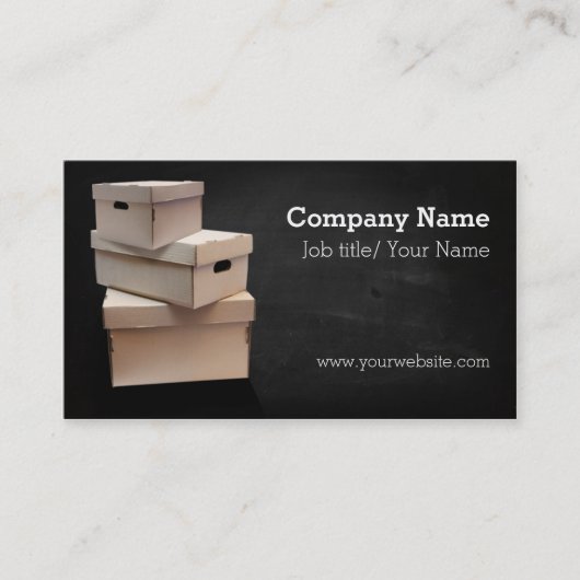 Moving company/Box/Boxes/Cardboard company Visitekaartje (Voorkant)