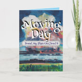 Moving Day Found My Place On Cloud 9 Annoucement Kaart (Voorkant)