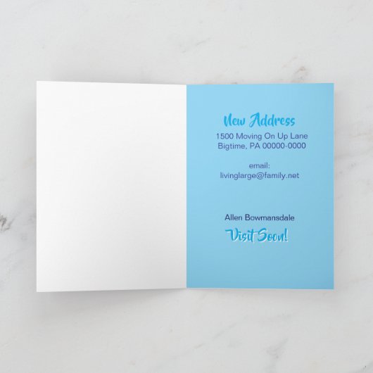 Moving Day Found My Place On Cloud 9 Annoucement Kaart (Binnen)