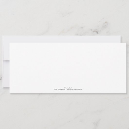 Moving Day platte kaart (Achterkant)