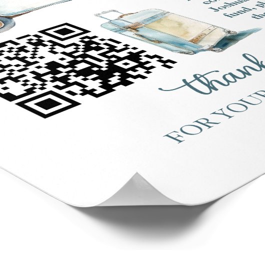 Moving Fund Going Away Party Sign Poster (Hoek)