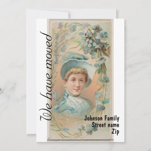 Moving kondiging  Dames 1 Kaart (Voorkant)