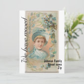 Moving kondiging  Dames 1 Kaart (Staand voorkant)