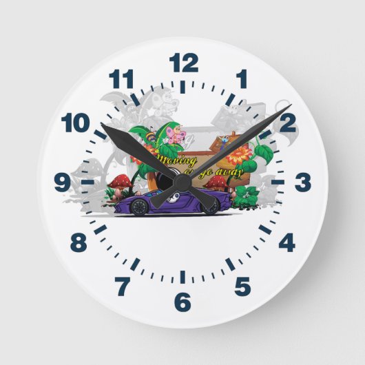 Moving On Clock Ronde Klok (Voorkant)