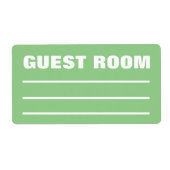 Moving Packing Organizing Labels - Guest Bedroom (Voorkant)