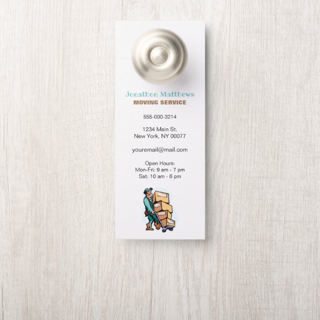 Moving Service Company Service Deurhanger (Op knop)