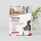 Moving Service Flyer Kaart (Staand voorkant)