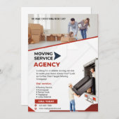 Moving Service Flyer Kaart (Voorkant / Achterkant)