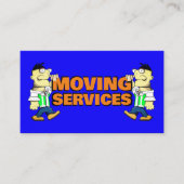 Moving Services Bedrijf Meubels Vervoeren Trucking Visitekaartje (Voorkant)