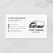 Moving Services Truck  Visitekaartje (Voorkant)
