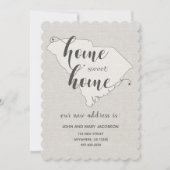 Moving to S Carolina New Address Home Sweet Home Kaart (Voorkant)