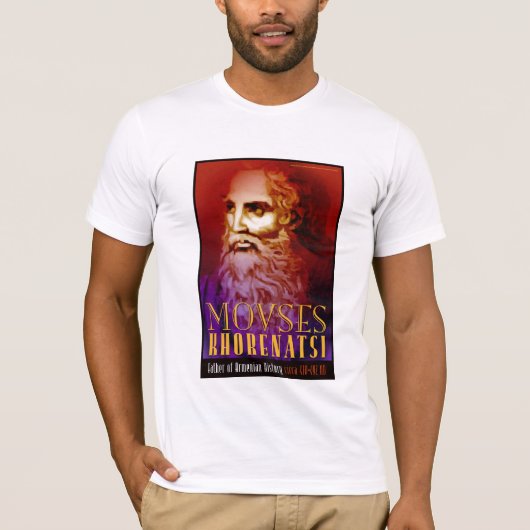 MOVSES KHORENATSI, vader van de Armeense geschiede T-shirt (Voorkant)