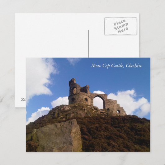 Mow Cop Castle, Cheshire Briefkaart (Voorkant / Achterkant)