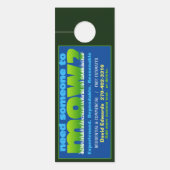 Mow Grass Lawn Care Business Flyer Deurhanger (Voorkant)