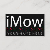 Mow. Landschapsontwerp van de zorg Aanpassing Visitekaartje (Voorkant)