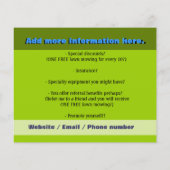 Mow Lawn Grass Care Landscaper SMALL DK Flyer (Achterkant)