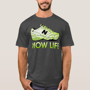Mow Life Grass Cutting Lawn Moving Pap Life T-shirt