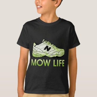 Mow Life Grass Cutting Lawn Moving Pap Life T-shirt