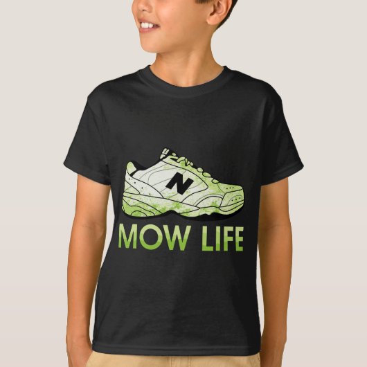 Mow Life Grass Cutting Lawn Moving Pap Life T-shirt (Voorkant)