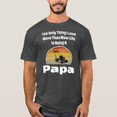 Mow Life Papa Lawn Mower Mowing Grandpa Landschap T-shirt (Voorkant)