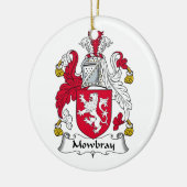 Mowbray Family Crest Keramisch Ornament (Links)